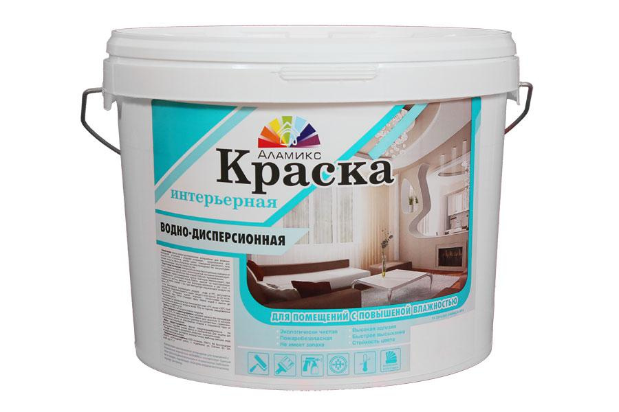 Краска интерьерная водно-дисперсная для внутренних работ для помещений с повышенной влажностью